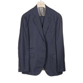 Dark Blue 54 IT - 44 US Brunello Cucinelli Mens Suit MA448A300 C432