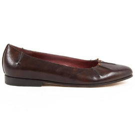 Dark Brown 36.5 EUR - 6.5 US Henry Cuir Womens Ballerina 1715A CRETA 809 MORO
