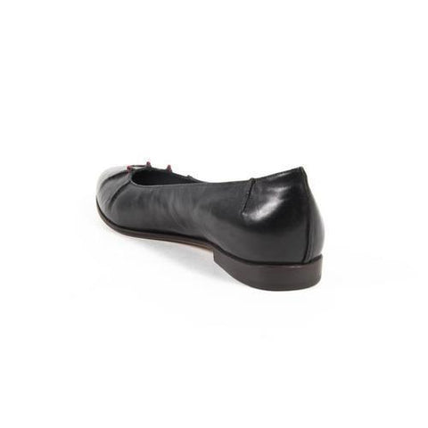 Black 36.5 EUR - 6.5 US Henry Cuir Womens Ballerina 1715A CRETA NERO