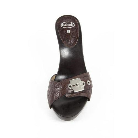 Dark Brown 36 EUR - 6 US Scholl Womens Sandal TOEBAR 7 COCCO