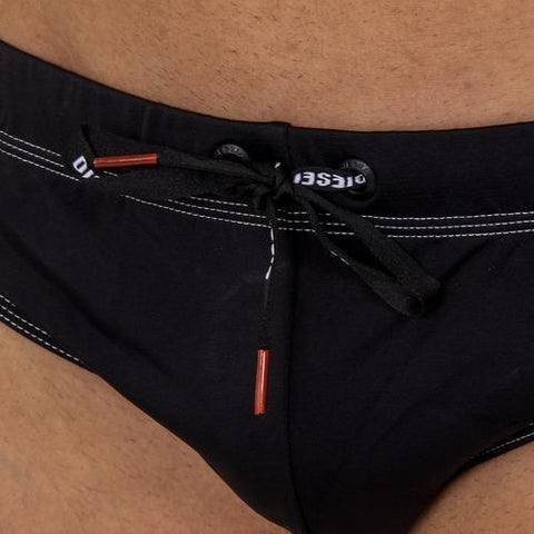 Black XXL Diesel Mens Swimwear BMBR-AERIAL 00CEMW R0SXV 900