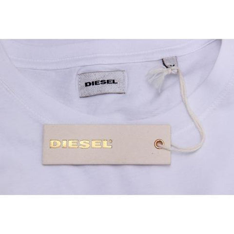White XS Diesel Mens T-Shirt T-CLAR 00SJUN 0091B 100