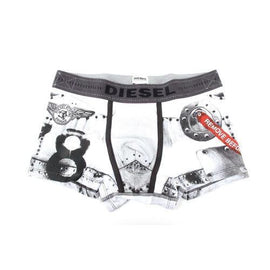 White XXL Diesel Mens Boxer Trunk UMBX-DAMIEN 00CIYK 0TAIR 03
