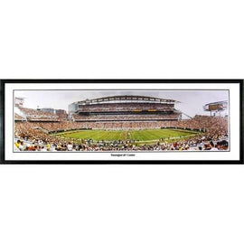 Cincinnati Bengals Inaugural Game" - 13.5"x39" Standard Black Frame"
