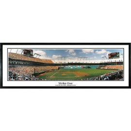 Florida Marlins Strike One" - 13.5"x39" Standard Black Frame"
