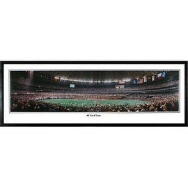 Houston Oilers 48 Yard Line" - 13.5"x39" Standard Black Frame"