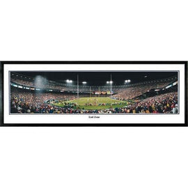 San Francisco 49'rs End Zone" - 13.5"x39" Standard Black Frame"