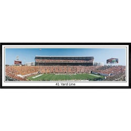 Alabama Crimson Tide 41 Yard Line"  - 13.5"x39" Standard Black Frame"