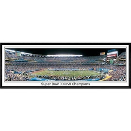 Tampa Bay Buccaneers Super Bowl XXXVII Champions"  - 13.5"x39" Standard Black Frame"
