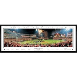 St. Louis Cardinals 2006 World Champions" - With Signatures  - 13.5"x39" Standard Black Frame"