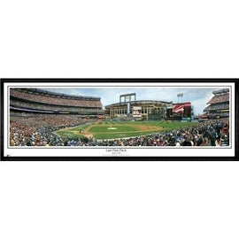 New York Mets Last First Pitch"  - 13.5"x39" Standard Black Frame"