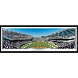 Chicago Bears First Day Game" - 13.5"x39" Standard Black Frame"