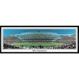 Chicago Bears NFC Champions"  - 13.5"x39" Standard Black Frame"
