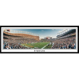 Denver Broncos 8 Yard Line" - 13.5"x39" Standard Black Frame"