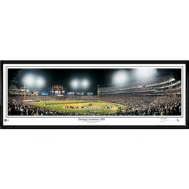 Chicago White Sox Opening Ceremonies 2005" - 13.5"x39" Standard Black Frame"