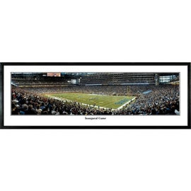 Detroit Lions Inaugural Game"  - 13.5"x39" Standard Black Frame"