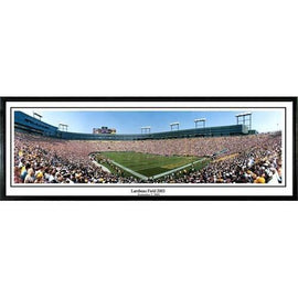 Green Bay Packers :Lambeau Field" - 13.5"x39" Standard Black Frame"