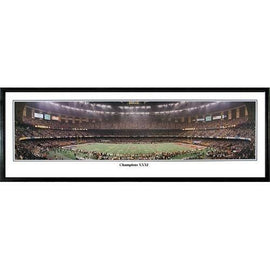 Green Bay Packers Champions XXXI" - 13.5"x39" Standard Black Frame"
