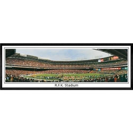 Washington Redskins R.F.K. Stadium" - 13.5"x39" Standard Black Frame"