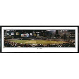 Arizona Diamondbacks First Pitch" - 13.5"x39" Standard Black Frame"