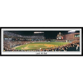 Baltimore Orioles Last At Bat"  - 13.5"x39" Standard Black Frame"