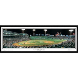 Boston Red Sox 86 Years &amp; Worth The Wait"  - 13.5"x39" Standard Black Frame"