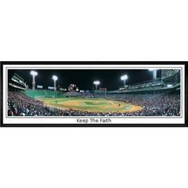 Boston Red Sox Keep The Faith"  - 13.5"x39" Standard Black Frame"