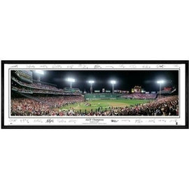 Boston Red Sox ALCS Champions" - With Signatures"  - 13.5"x39" Standard Black Frame"