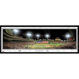 Boston Red Sox 2007 World Series Champions" - With Signatures   - 13.5"x39" Standard Black Frame"