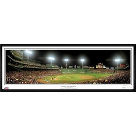 Boston Red Sox First Pitch ? 2007 World Series"  - 13.5"x39" Standard Black Frame"