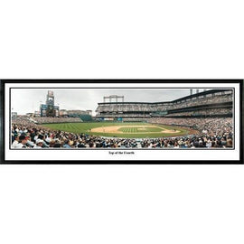 Colorado Rockies Top Of The Fourth" - 13.5"x39" Standard Black Frame"