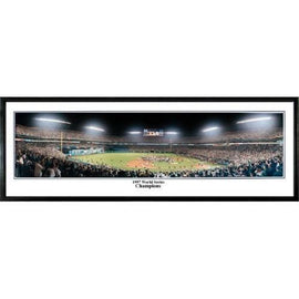 Florida Marlins 1997 World Series Champs" - 13.5"x39" Standard Black Frame"
