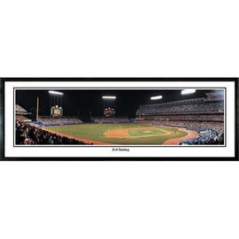 Los Angeles Dodgers 3rd Inning" - 13.5"x39" Standard Black Frame"
