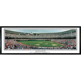 Philadelphia Phillies Last Pitch At The Vet" - 13.5"x39" Standard Black Frame"