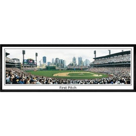 Pittsburgh Pirates 1st Pitch"  - 13.5"x39" Standard Black Frame"