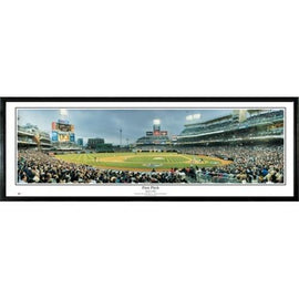 San Diego Padres First Pitch" - 13.5"x39" Standard Black Frame"