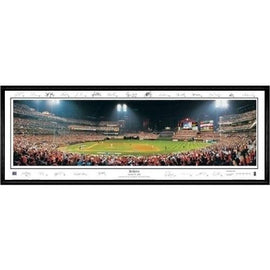 St. Louis Cardinals Believe" - With Signatures  - 13.5"x39" Standard Black Frame"