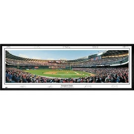 Washington Nationals Inaugural Game" - With Signatures  - 13.5"x39" Standard Black Frame"