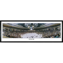 Boston Bruins Opening Night" - 13.5"x39" Standard Black Frame"