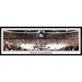Colorado Avalanche Mission Accomplished"  - 13.5"x39" Standard Black Frame"
