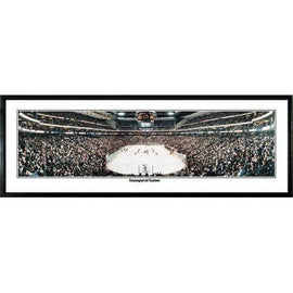 Minnesota Wild Inaugural Game" - 13.5"x39" Standard Black Frame"