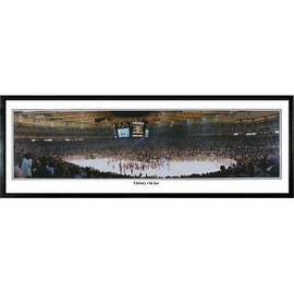 New York Rangers Victory On Ice" - 13.5"x39" Standard Black Frame"
