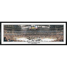 Tampa Bay Lightning Stanley Cup Champions 2004" - 13.5"x39" Standard Black Frame"