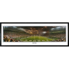 Auburn Tigers End Zone - Jordan Hare Stadium" Panoramic Standard Framed Photograph (Black Frame)"