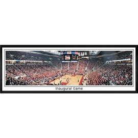 Maryland Terrapins Inaugural Game"  - 13.5"x39" Standard Black Frame"