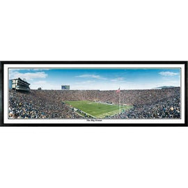 Michigan Wolverines Big House" - 13.5"x39" Standard Black Frame"