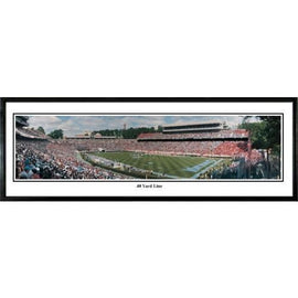 North Carolina Tar heels 40 Yard Line"  - 13.5"x39" Standard Black Frame"