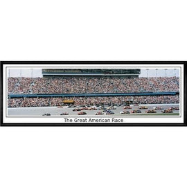 Daytona 500 The Great American Race"  - 13.5"x39" Standard Black Frame"
