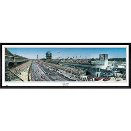 Indianapolis Motor Speedway Indy 500"  - 13.5"x39" Standard Black Frame"