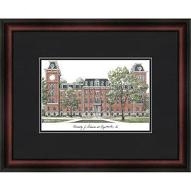 University of Arkansas Academic" Framed Lithograph"
